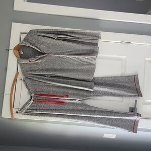 Old Navy Gray Pajama Set with Red Accents